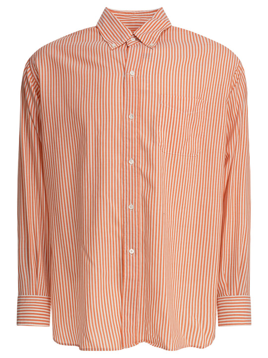Wool Stripe Shirts Orange