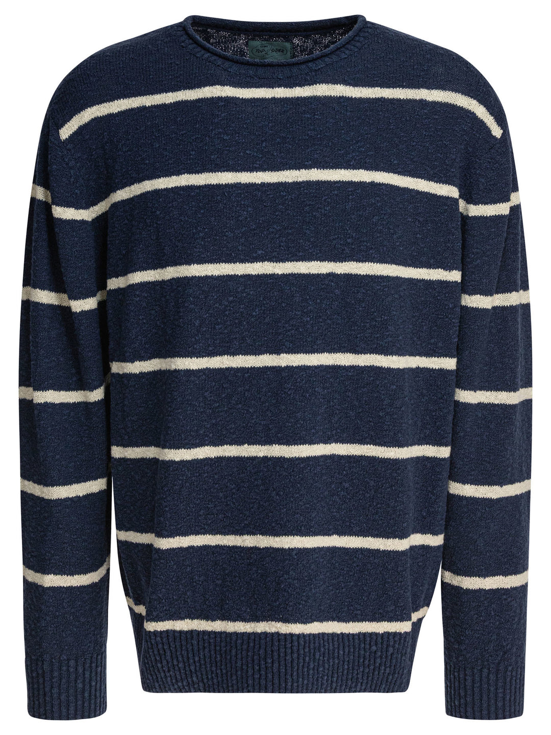 Beams Plus Striped Crewneck Sweater Knitwear - Blue | 630f139bc907b2e58ec8ac077b1e5a81a932d50b