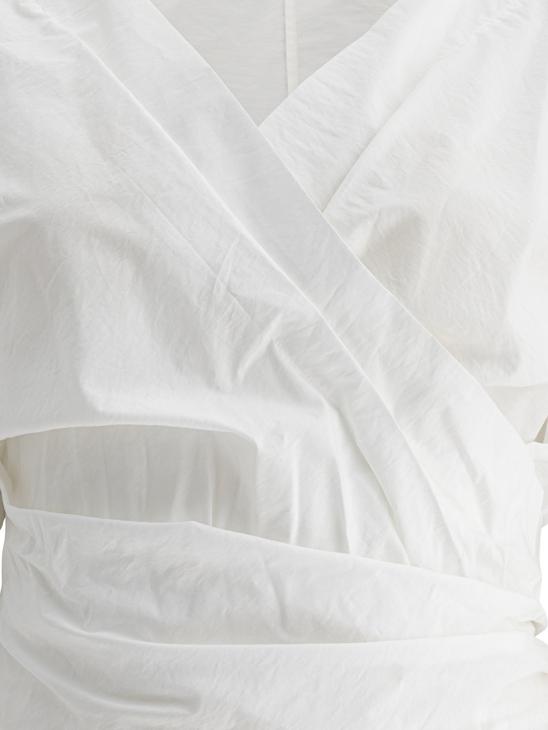 Brunello Cucinelli Kimono Style Top With Shiny Trims Tops - White | e7890153409c8e34b159b7cfdff704181a781ded