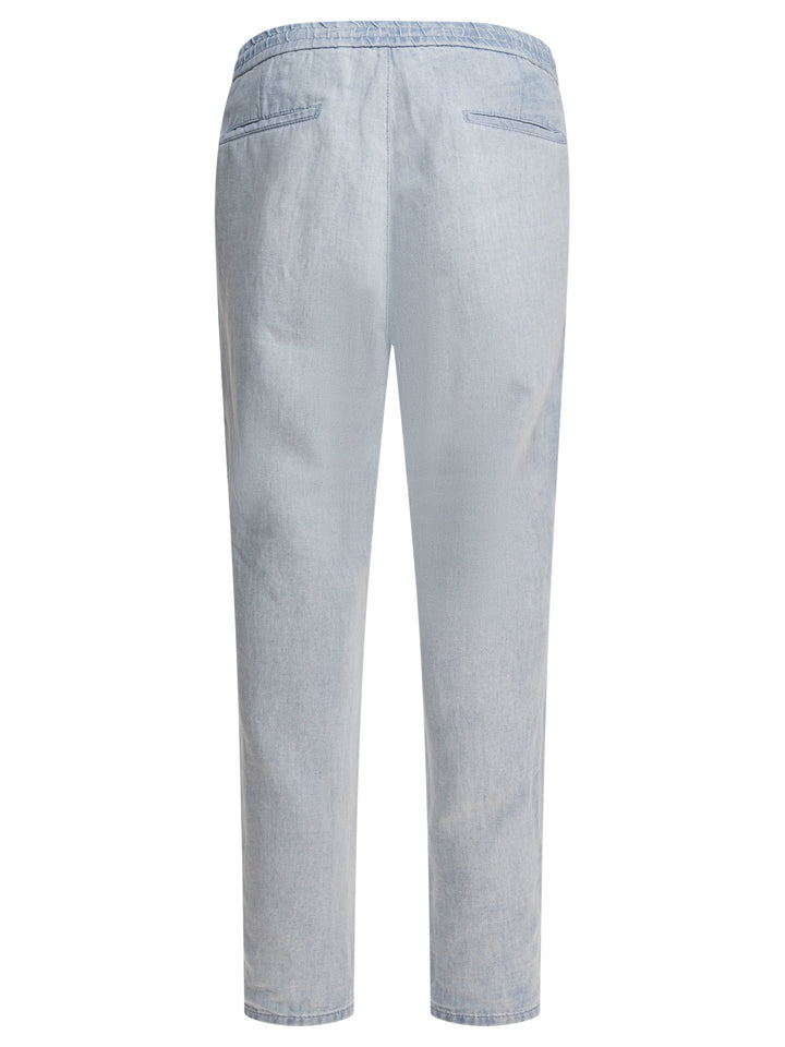 Brunello Cucinelli Cotton Denim Pants And Linen Trousers - Light blue | 856274b8d4c36d90e8e973b2a3e0ff7a61ac2b05
