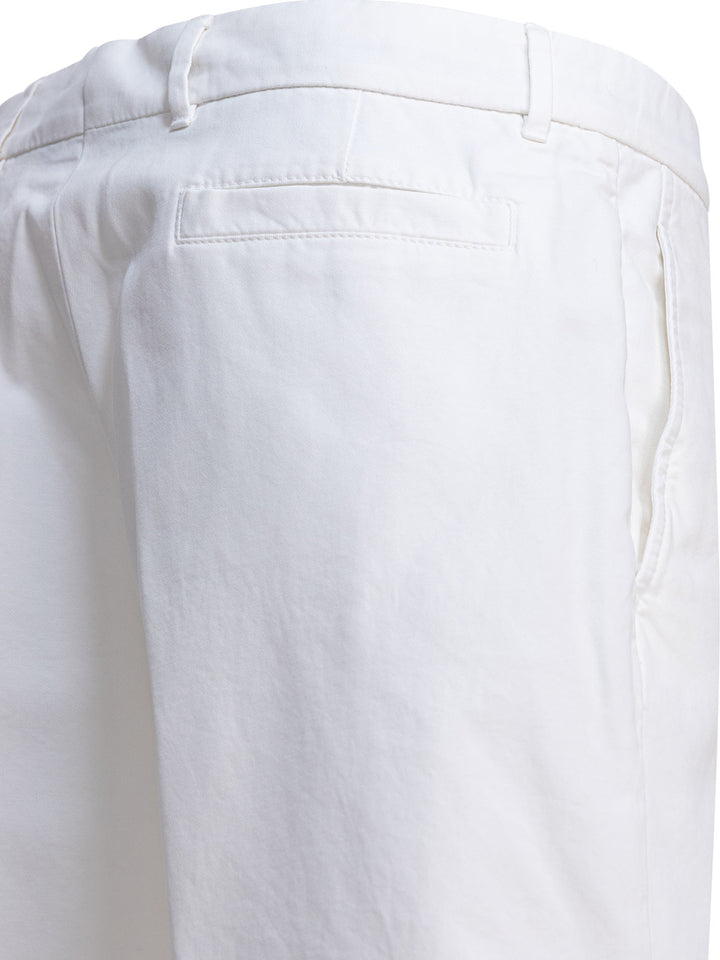 Brunello Cucinelli Cotton Gabardine Bermuda Shorts - White | 0bfe3f457a6ec52a219985d2847d2a3c383d98ef
