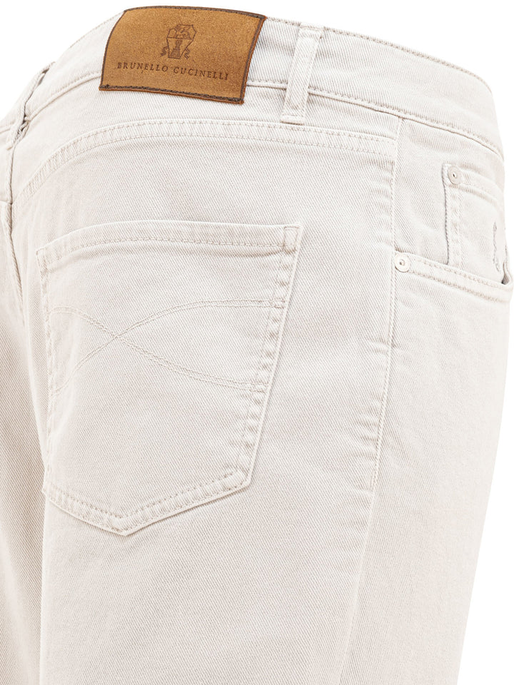 Brunello Cucinelli Five-Pocket Leisure Fit Pants Jeans - Grey | 093f04128db0f433b671cb4488cefad033cd4edd
