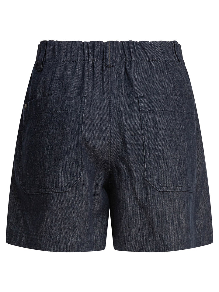 Brunello Cucinelli Baggy Shorts - Blue | 81e3da50b61d89176c15706450726d9412be509c