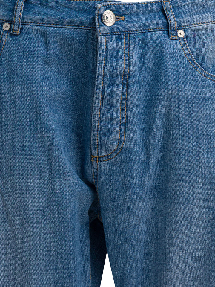 Brunello Cucinelli Five-Pocket Leisure Fit Jeans - Light blue | b54759a5aca824e83c97d5c2302add798e5e7592