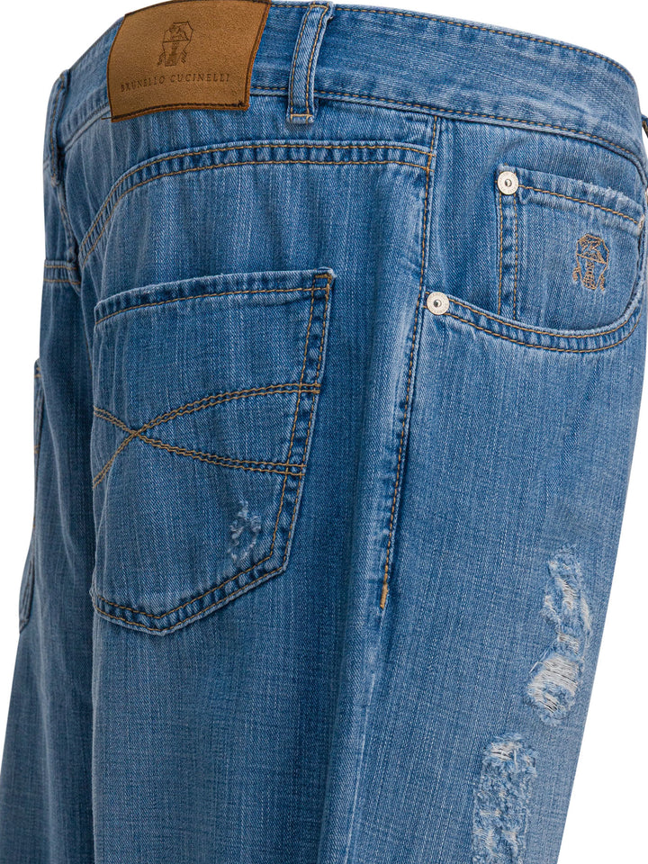Brunello Cucinelli Five-Pocket Leisure Fit Jeans - Light blue | 6960dbd80a23a1a832a11870787d248ca0d303d1