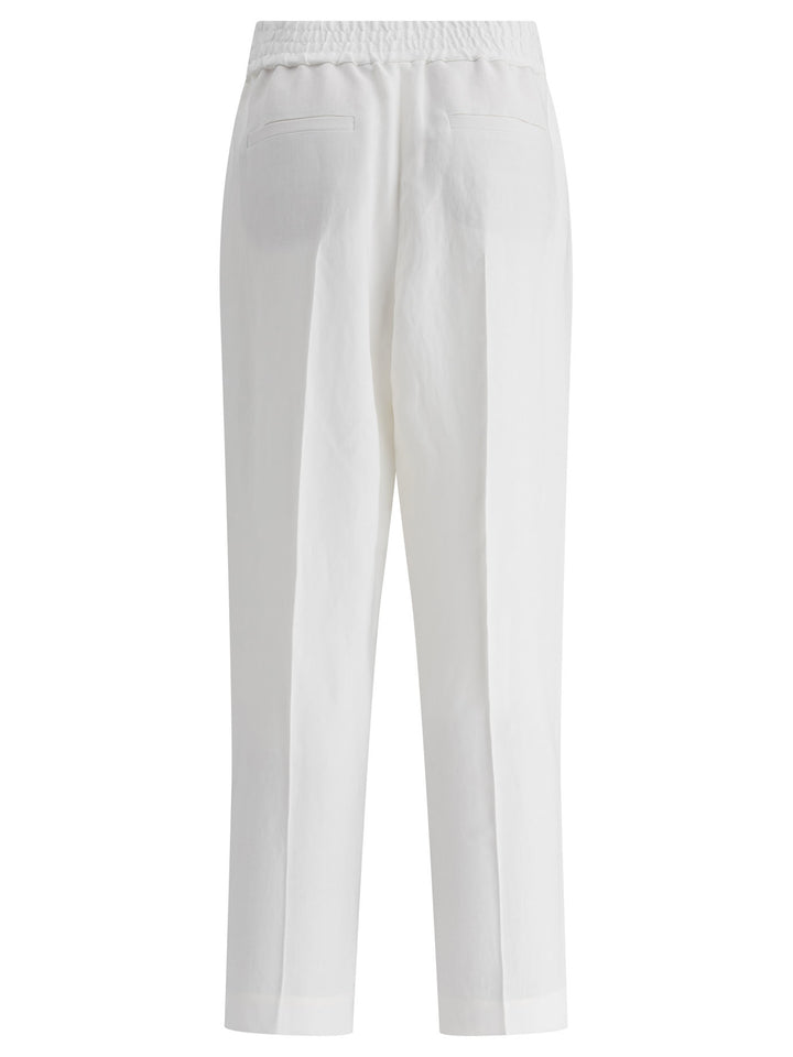 Brunello Cucinelli  Trousers - White | bfc7488b474a2686bb5cd288862a9b54239326b7