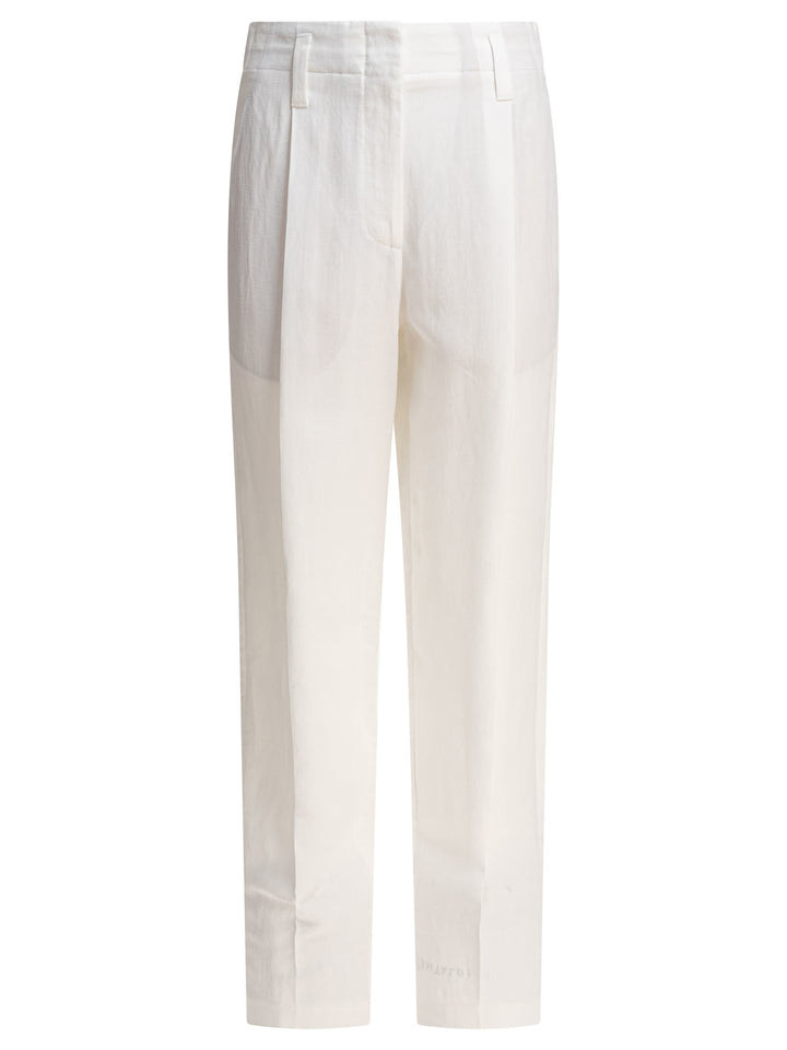 Brunello Cucinelli  Trousers - White | f0c0657eca709b915ec968866fee77a4b1f088e1