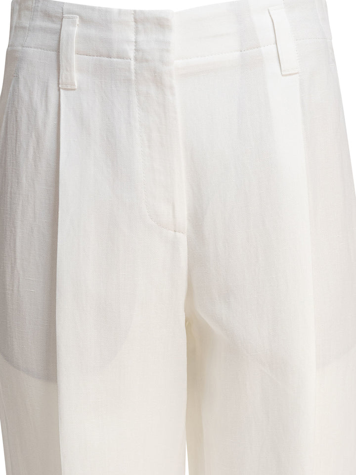 Brunello Cucinelli  Trousers - White | 41cfb3dafdfb84227d167dbbe3968e895e7d2350