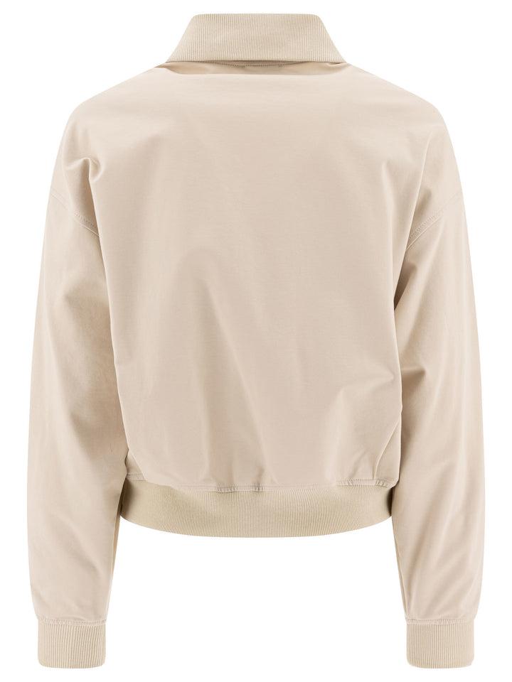 Brunello Cucinelli Couture Interlock Sweatshirt Sweatshirts - White | 6a57b0bd383ebaf4a5769f0a81a4a42345999da2