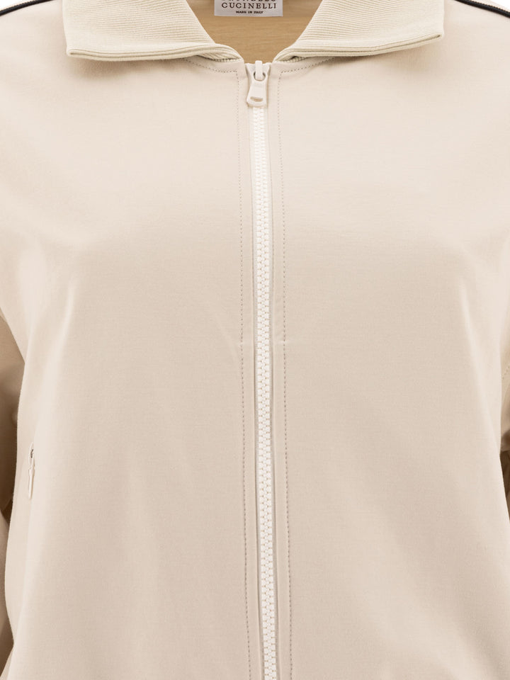 Brunello Cucinelli Couture Interlock Sweatshirt Sweatshirts - White | 10d85369e706584f9535a2917e7c922850c76463