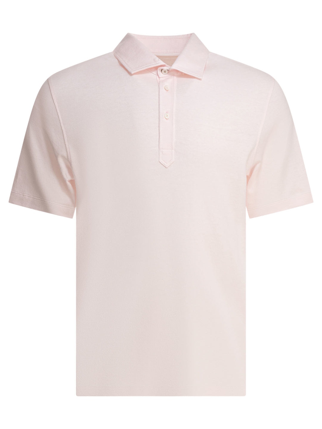 Brunello Cucinelli Cotton And Linen Pique Polo Shirt Polo shirts - Pink | 586f7f94f44dde97bddaca5f097fc55d65ad2b29