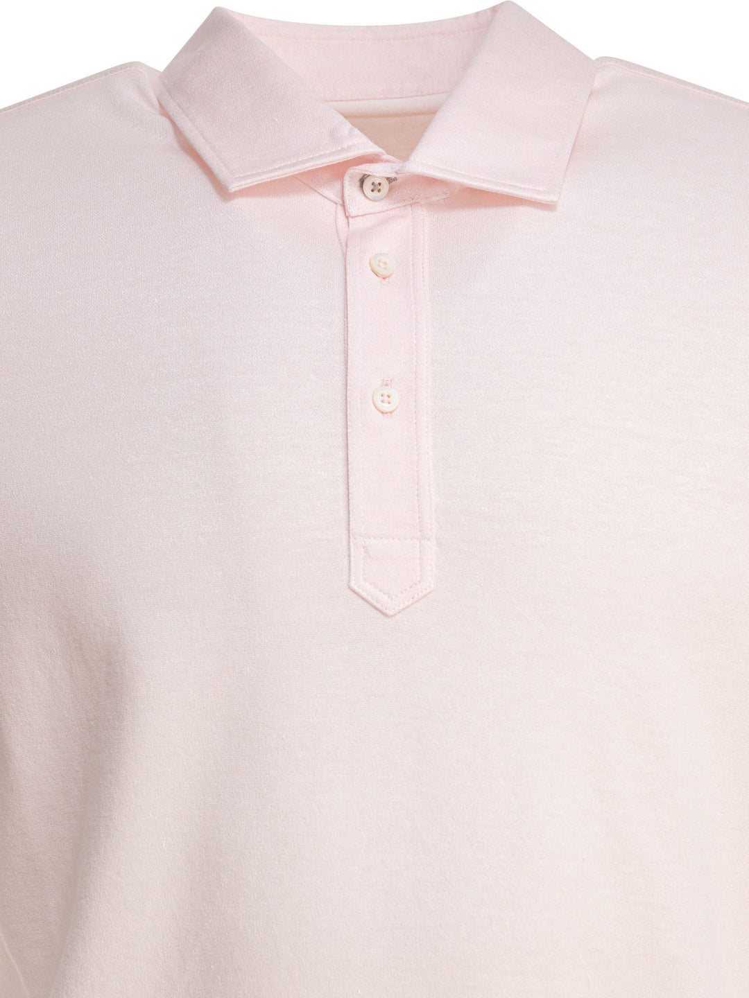 Brunello Cucinelli Cotton And Linen Pique Polo Shirt Polo shirts - Pink | 0c693187f7a54be6736cde5a03298d0975a8c4a8