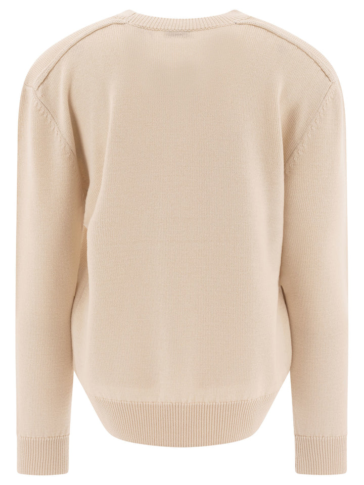 Burberry Wool Crew Neck Sweater Knitwear - Beige | bda3347a96999c86171bc9818ec1343655db49a5