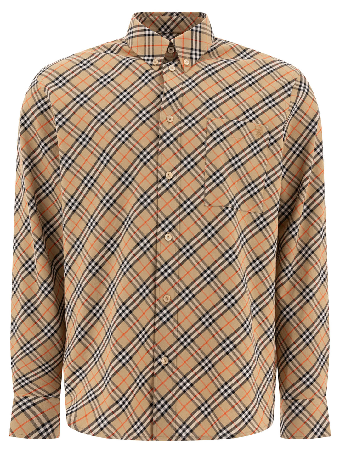Burberry Cotton Check Shirt Shirts - Beige | c1e636157d3b1f5fa6341afa4586dfc10c360f3e