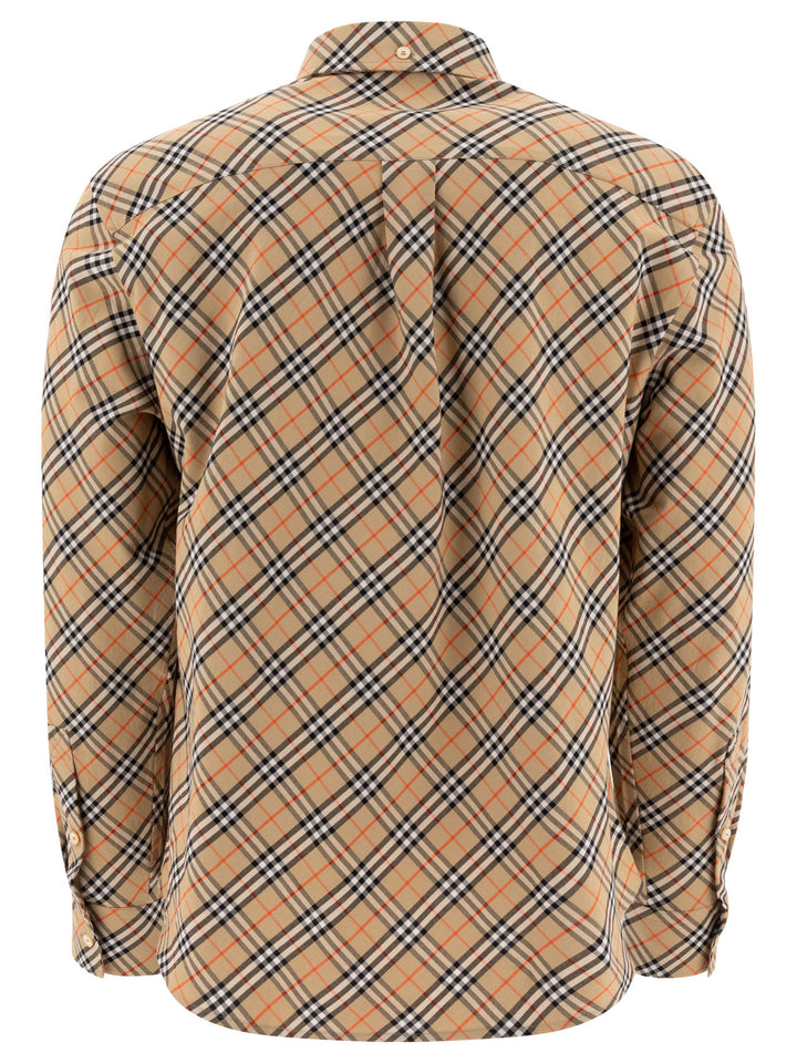 Burberry Cotton Check Shirt Shirts - Beige | 2a716a22f4088c94adc8dbb25cd67783042353a5
