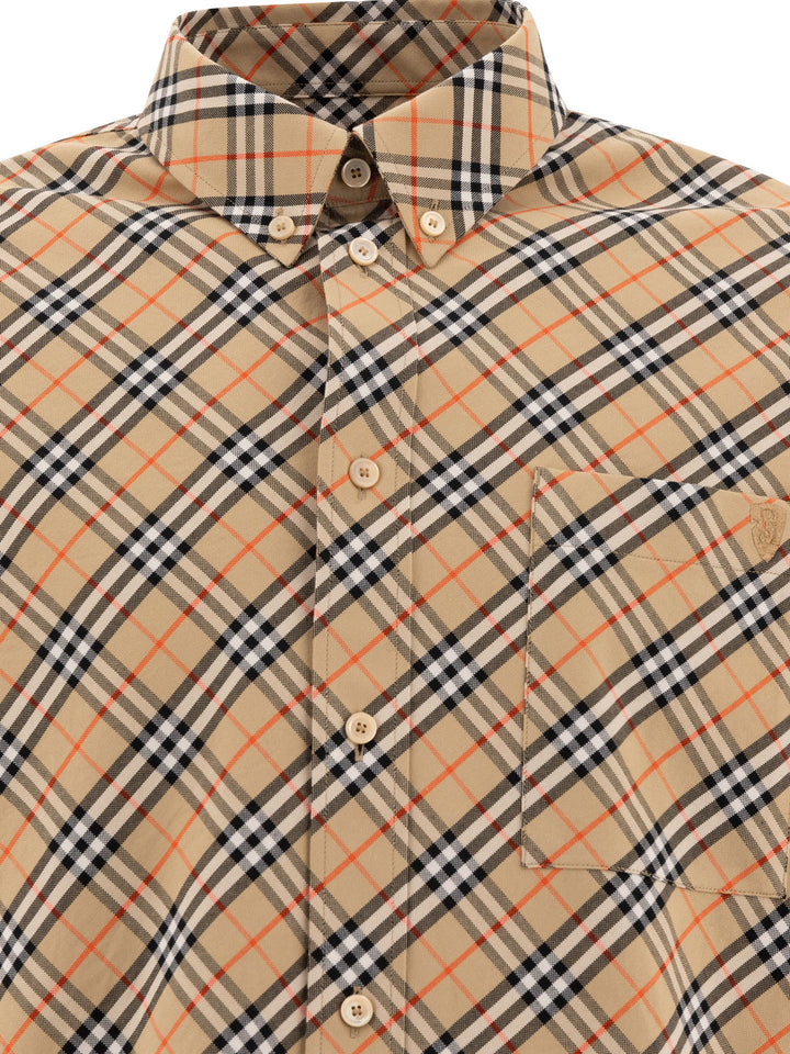 Burberry Cotton Check Shirt Shirts - Beige | d0a16f299eb8df144fb1d9a5a092167a55b1ffcc