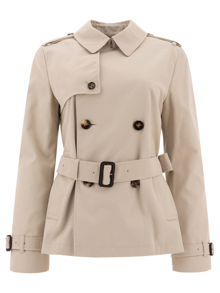 Burberry Cotton Blend Trench Jacket Jackets and Coats - Brown | 5df501d9f762cfa2da12026f0e8d364aa089a4e5