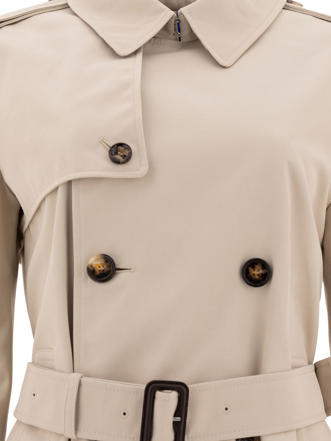 Burberry Cotton Blend Trench Jacket Jackets and Coats - Brown | 1785f659421e4a1f6c960f964c58420a8b731e7f