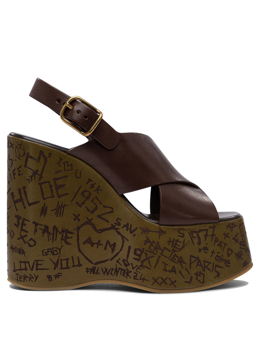 Chloé Maxime Sandals - Brown | 74d94ad8948609ce658bbc6671c61b2cd7ad86bd