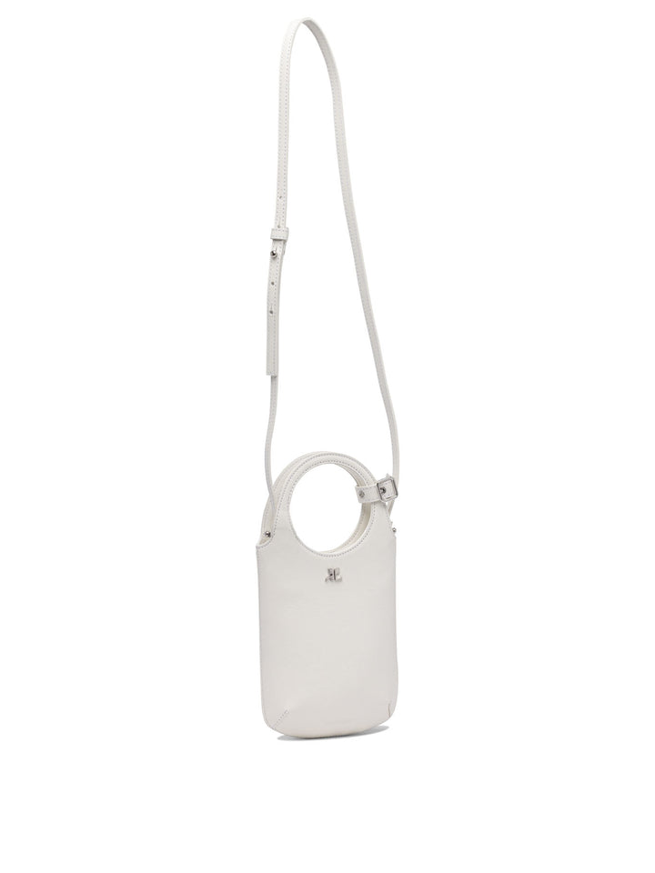 CourrèGes Slim Handbags - White | 0acbf68f3cc2f90718c1f4a76356a9c7ffce0999