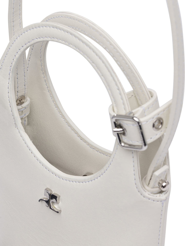 CourrèGes Slim Handbags - White | 6f4e402e9b3471f9fd35e61568e9ff4466fc3b55