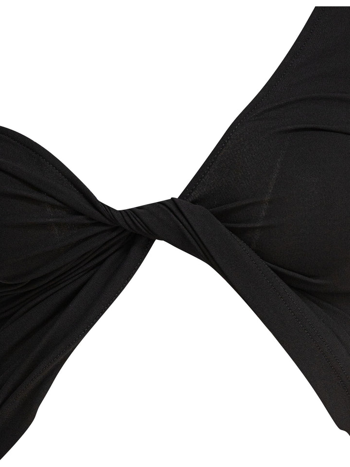 CourrèGes One-Shoulder Crop-Top Tops - Black | 26205387d264383ecabf2bc83f48f04554b57046