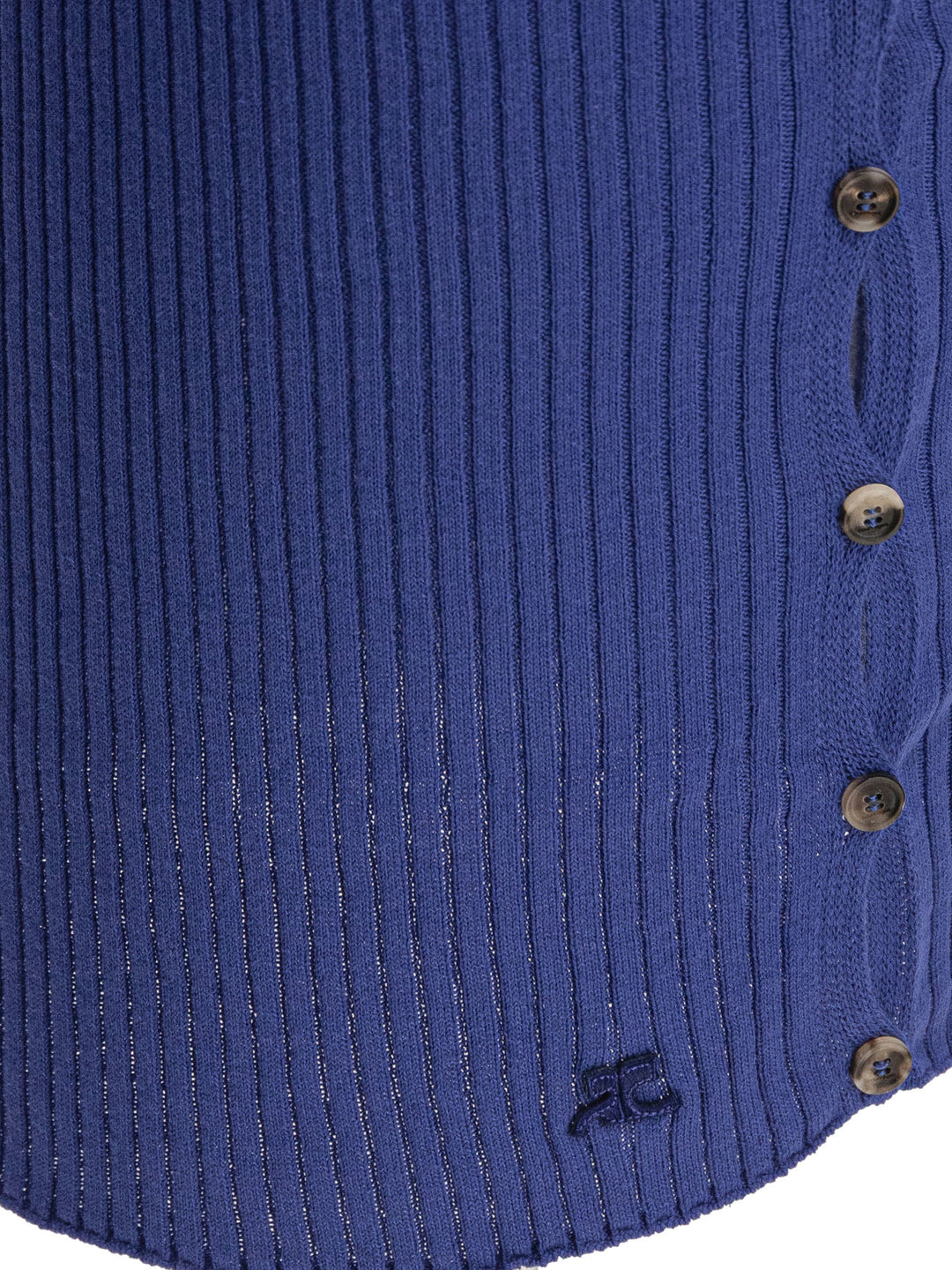 CourrèGes Cotton And Wool Pencil Skirt Skirts - Blue | 5d14f8a97550bb0b3265ae737c342299fbd11b48