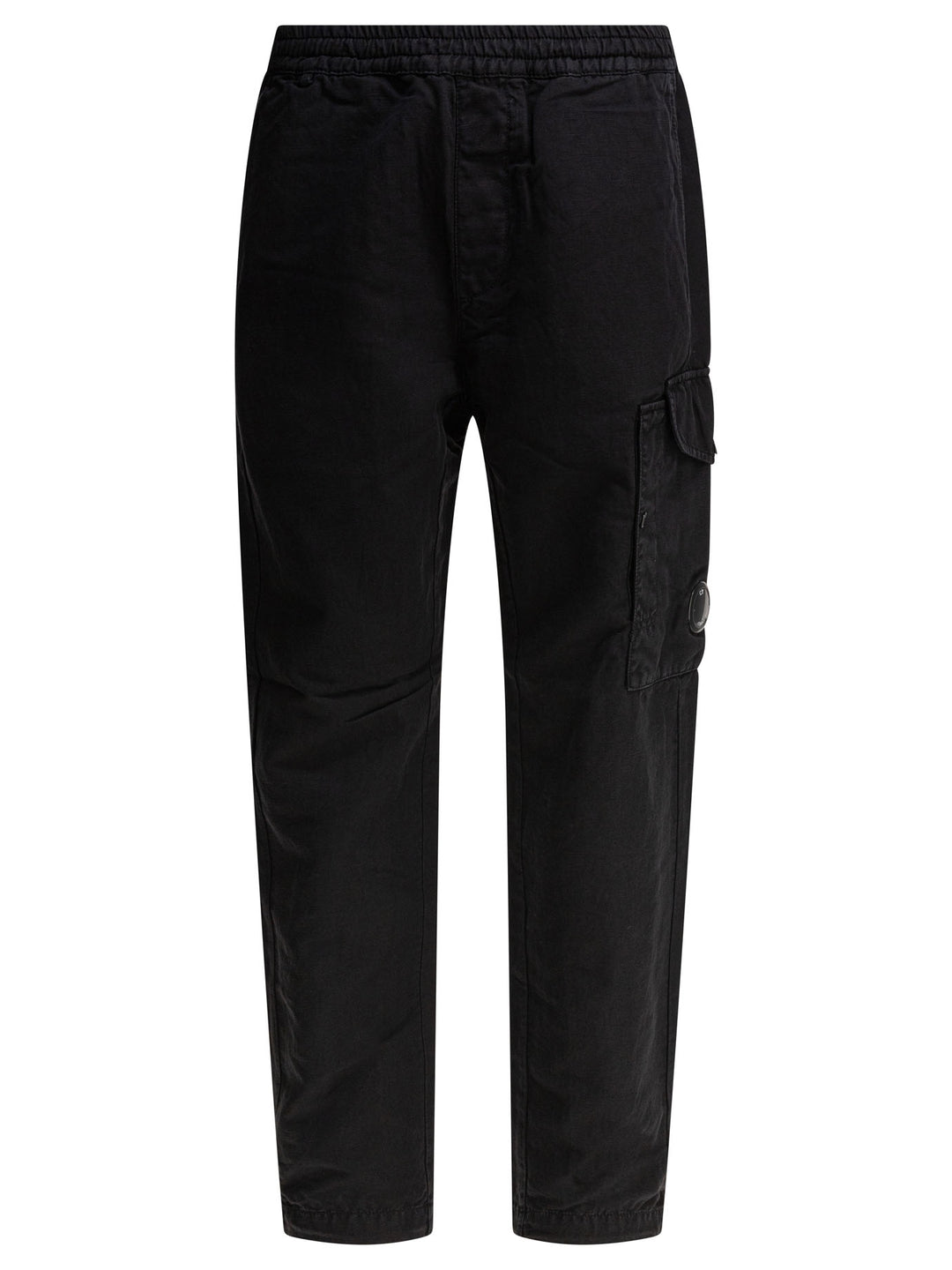 C.P. Company Cotton And Linen Cargo Trousers - Black | 40c34da2b3d53f14a2813bd55633ef88e6d7b2d2