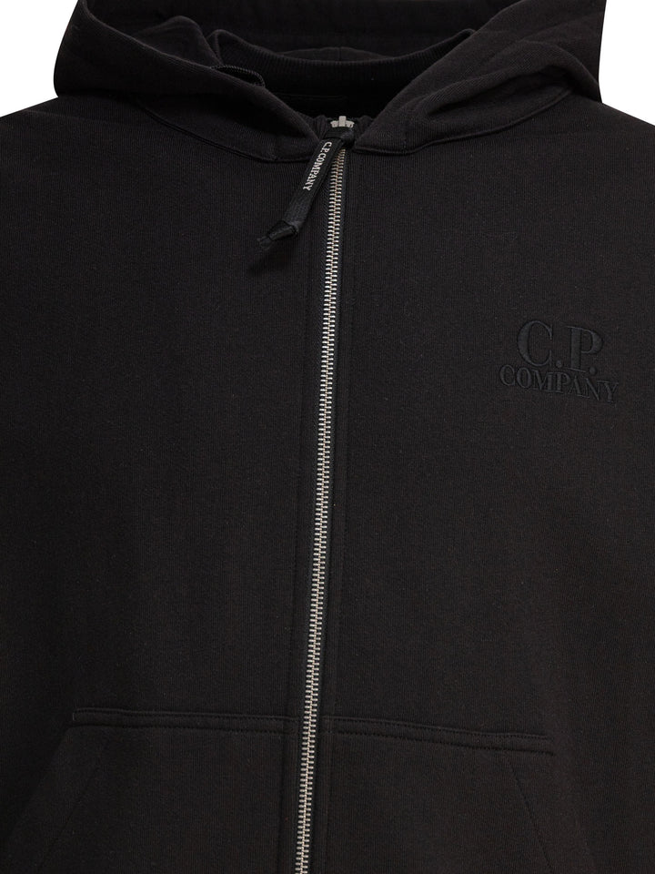 C.P. Company Sweatshirt With Logo Sweatshirts - Black | 4dc7d063f469959efb7b022211f9574df811cd35