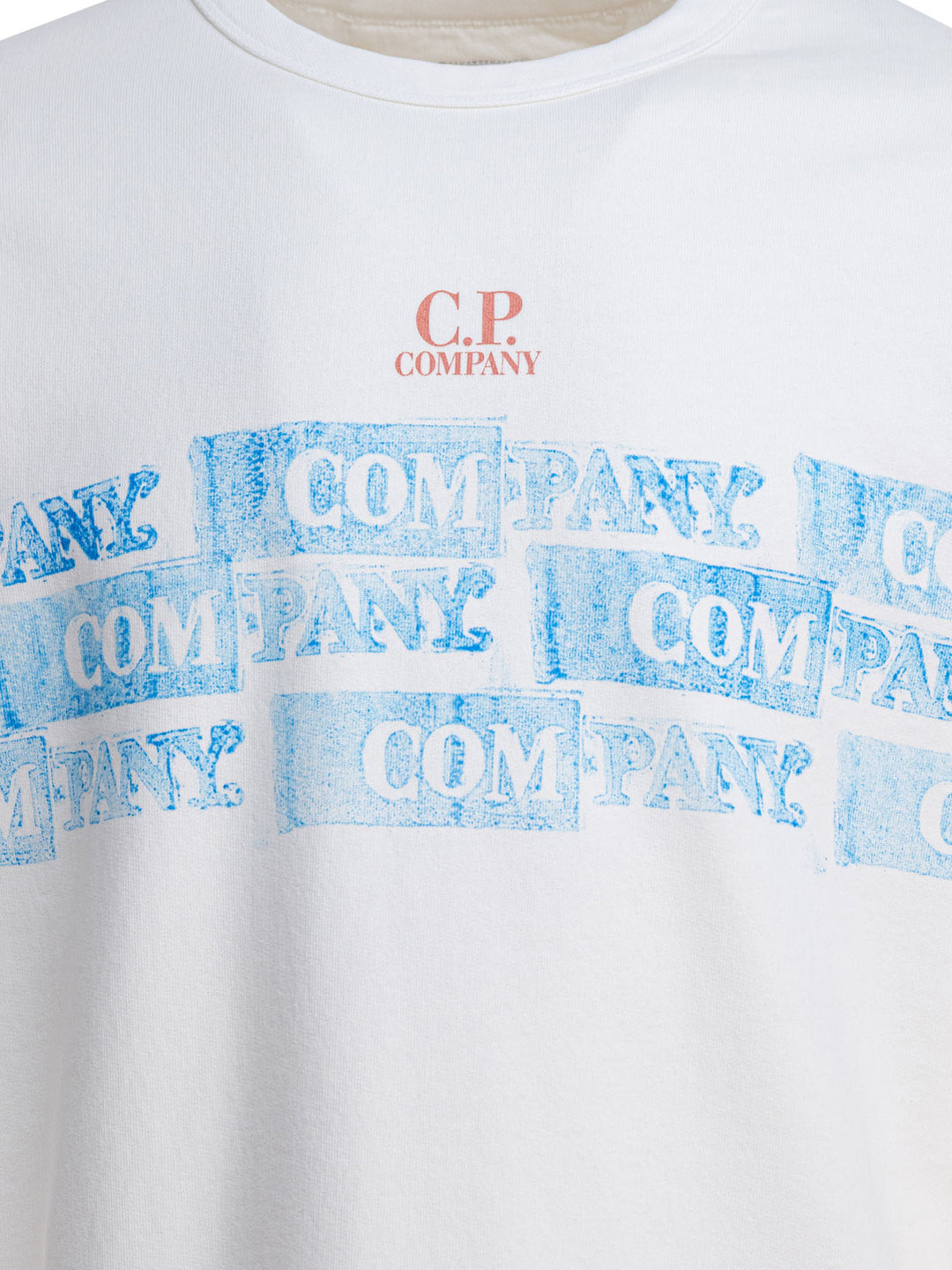 C.P. Company Crewneck Sweatshirt With Logo Sweatshirts - White | a457f497fa8cac2b1d9d82557cae90c329751baa