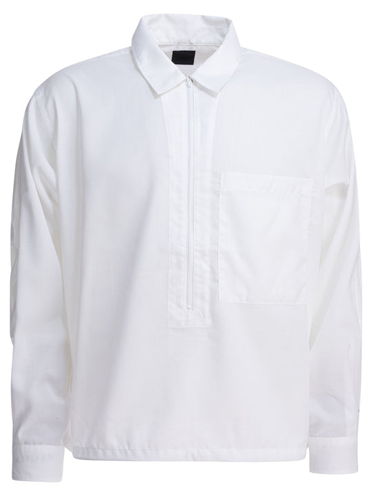Half Zipper Shirt Shirts White