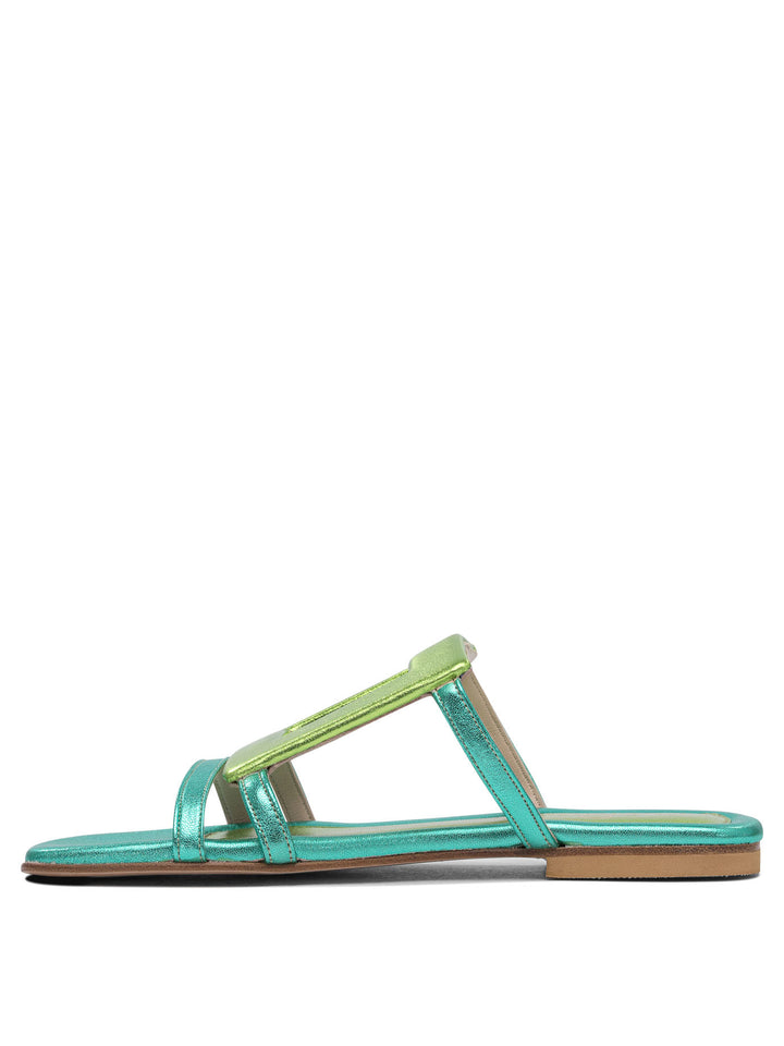 Elina Linardaki  Sandals - Green | 9c5942a497610fce07bf7d504913998d8212d796