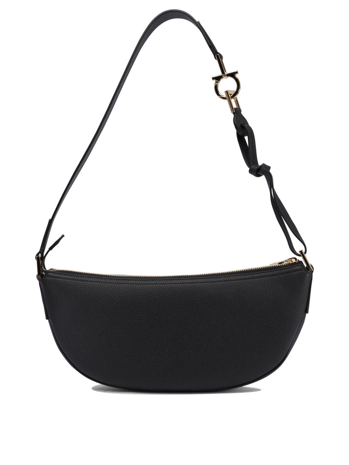 Ferragamo Smile Shoulder Bags - Black | bc634d12af34e7e22f1975b8ce1070c71b2edf7f