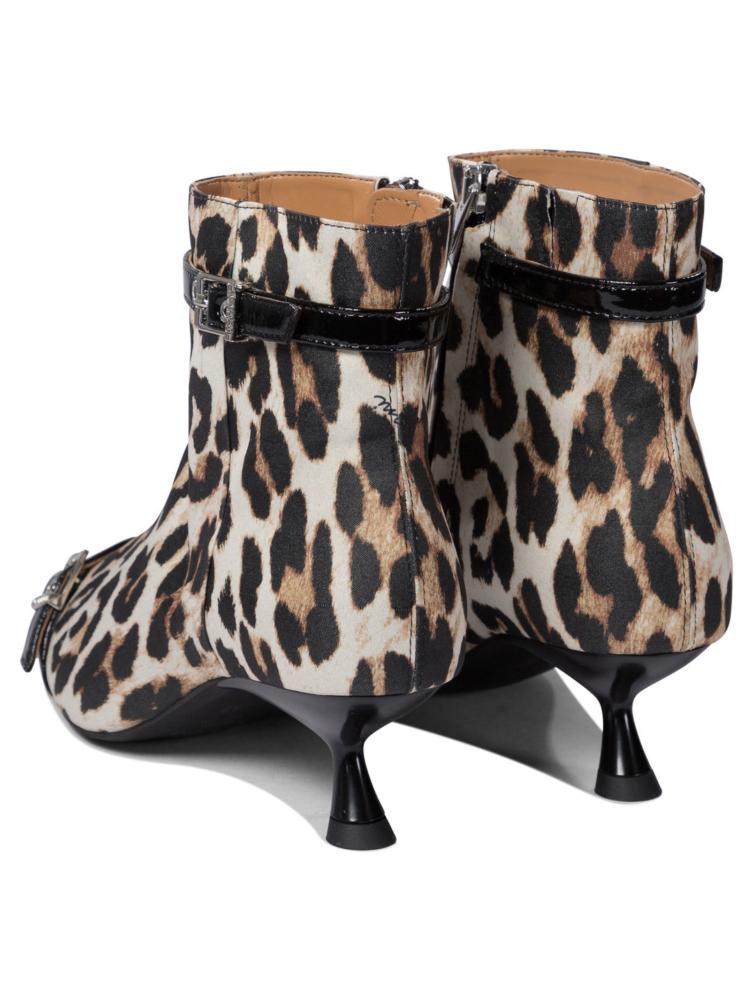 Ganni Leopard Ankle Boots Boots and Ankle Boots - Brown | 83699848ee0c1441ad26785c721f9517d1dc2448