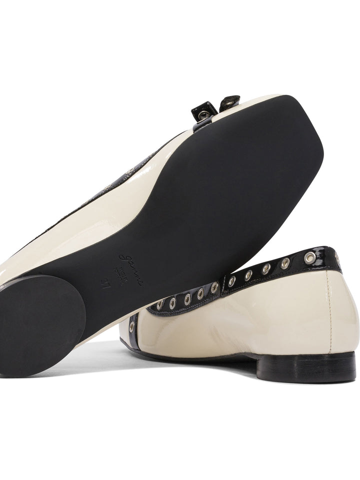 Ganni Eyelet Bow Ballet Flats Ballerinas - White | e0449762a1c5c5dc02c151cde66f68edb6ec5d71