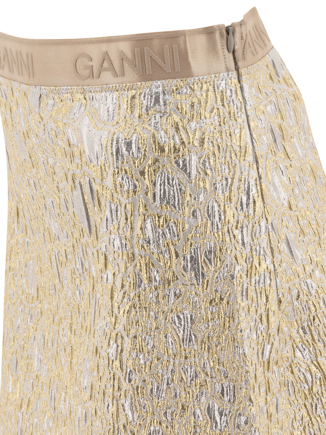 Ganni Gold And Silver Miniskirt Skirts - Gold | 2f76117f79df4db6df120e5886e09fafba22cdc2