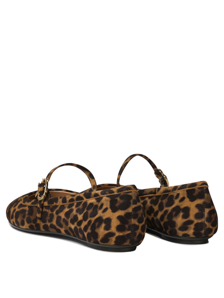 Gianvito Rossi Carla Ballerinas - Brown | 7549d845a9a7e31b5be50126e2db1aeee4f32b19