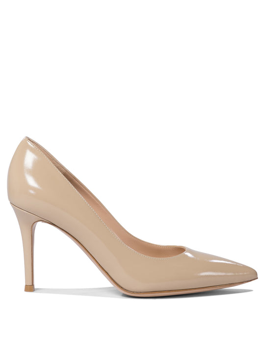 Gianvito 85 Mm Heeled Shoes Beige