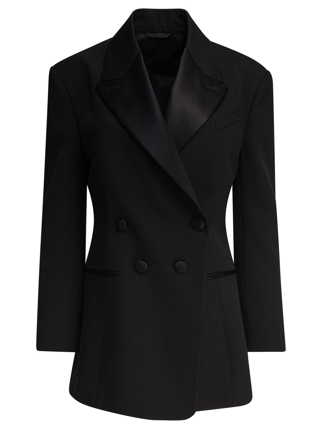 Givenchy Blazer With Pleated Back Jackets and Coats - Black | a00d7d8f58049b16b6d118594e1e3d4dc231814e