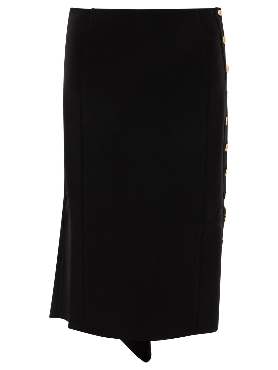 Givenchy Milan Stitch Skirt With Buttons Skirts - Black | 17da8a63dd1feebe49a0b2aad506a906fa1d8f95