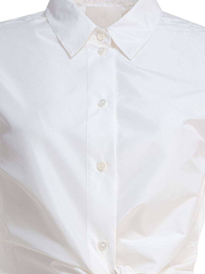 Givenchy Shirt With Bow Shirts - White | 1ac46be4c5bfceefe2666e00eff0ef7484965c30
