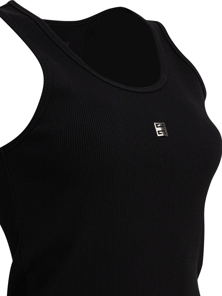 Givenchy Ribbed Tank Top Tops - Black | 02c860887b68e0fd71e14d7f64899b8c427c3f99