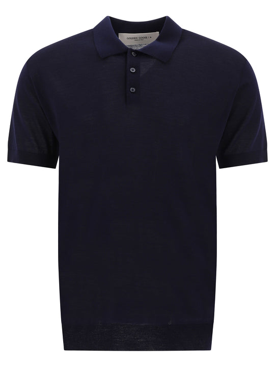 Merino Wool Polo Shirt Polo Shirts Blue
