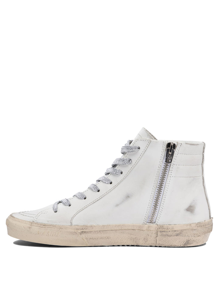 Golden Goose Slide Sneakers & Slip-On - White | 28c3ccfa968e9ffb893fd588b26fc2ba0603cd06