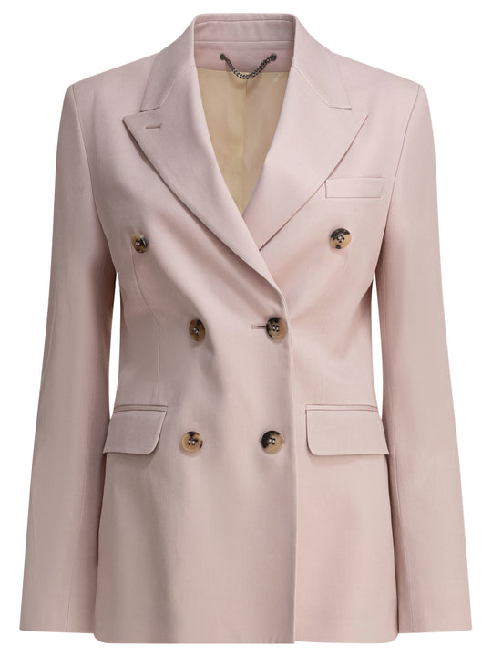 Double-Breasted Blazer Jackets And Coats Pink