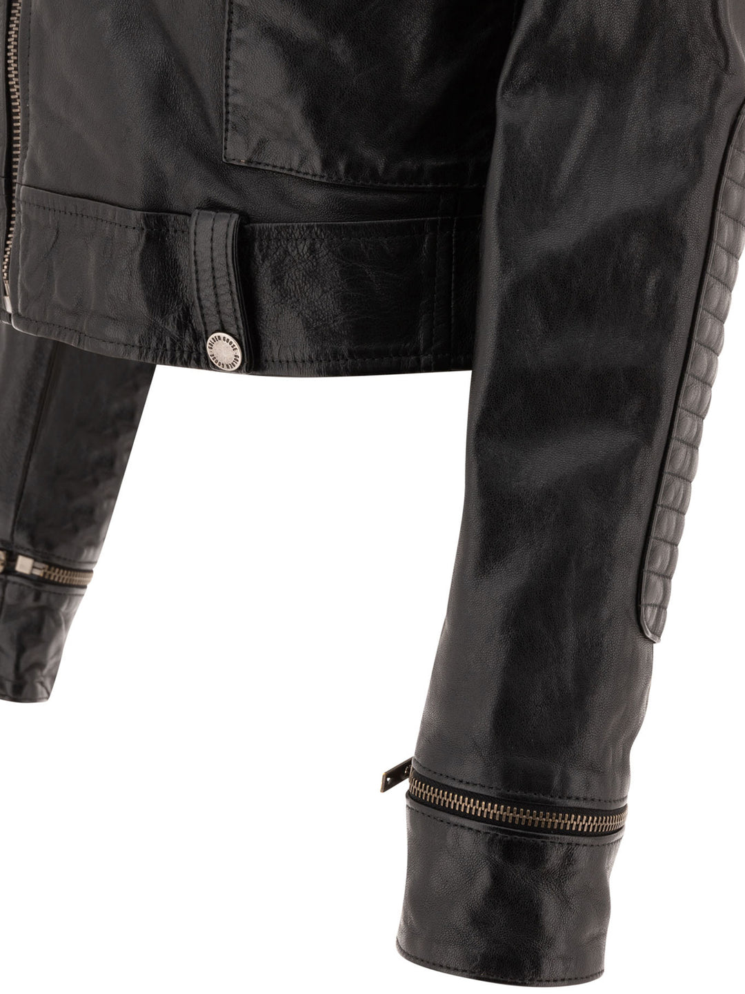 Golden Goose Leather Biker Jacket Jackets and Coats - Black | 6aec7596c3d95737d343575f3c563f671490bcb8