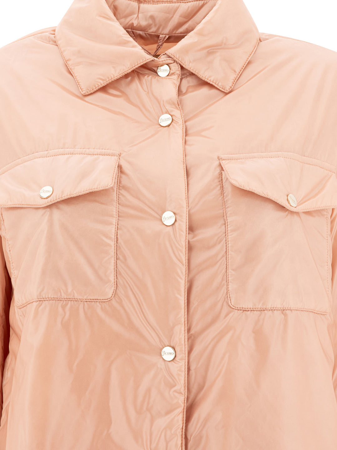 Herno Nylon Overshirt Jacket Jackets and Coats - Pink | c57b83c3533b34be0c1b3104718a5ae8b685da31