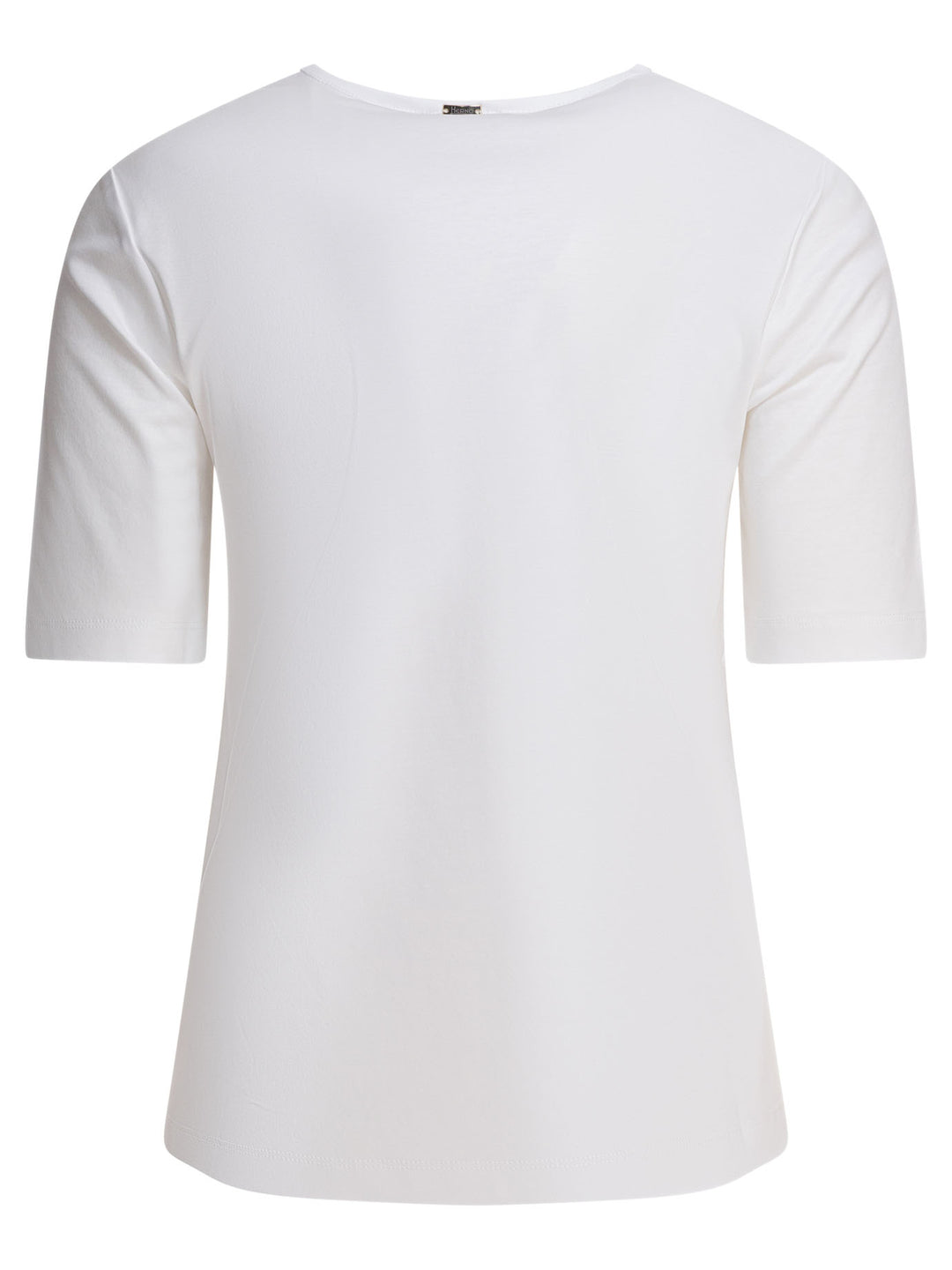 Herno Cotton T-Shirt With Buttons T-shirts - White | 95f007aa528e5ded001913ce506179b84f418fcc