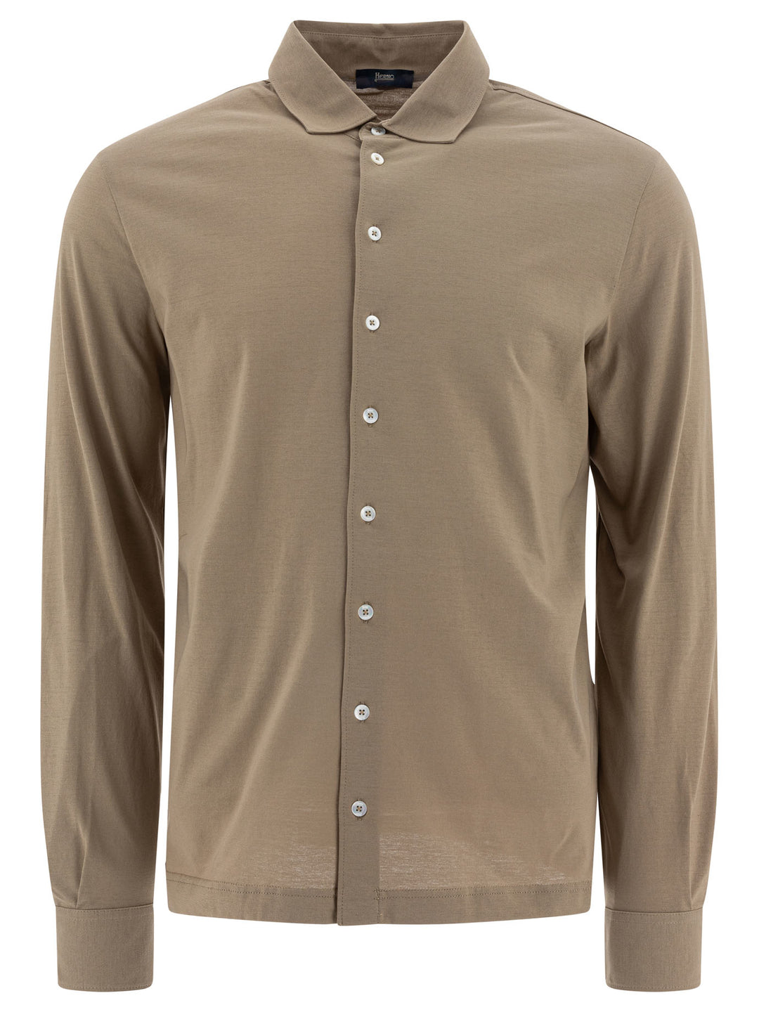Herno Classic Cotton Shirt Shirts - Brown | 26ef8944eb6b41c3b161a677e9f6e52f05f759d9