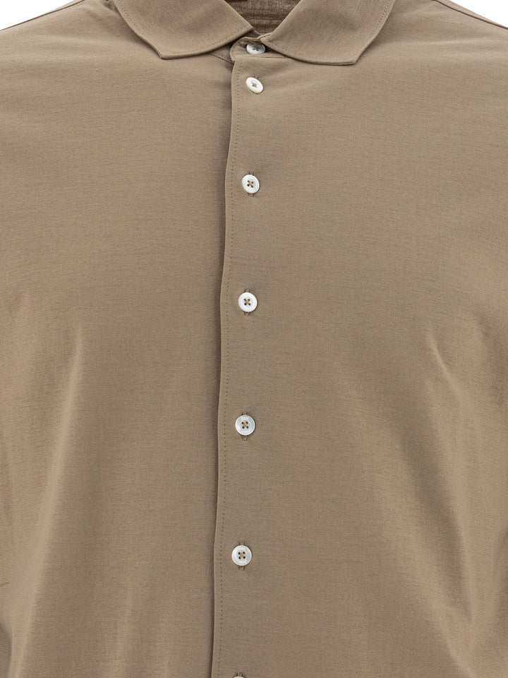 Herno Classic Cotton Shirt Shirts - Brown | 7bf53c3025a1945187e5d7222a1188dd73d5a160